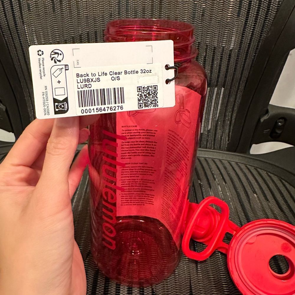 NEW 32oz Lululemon Back to Life Clear Bottle 32oz - Picture 3 of 9